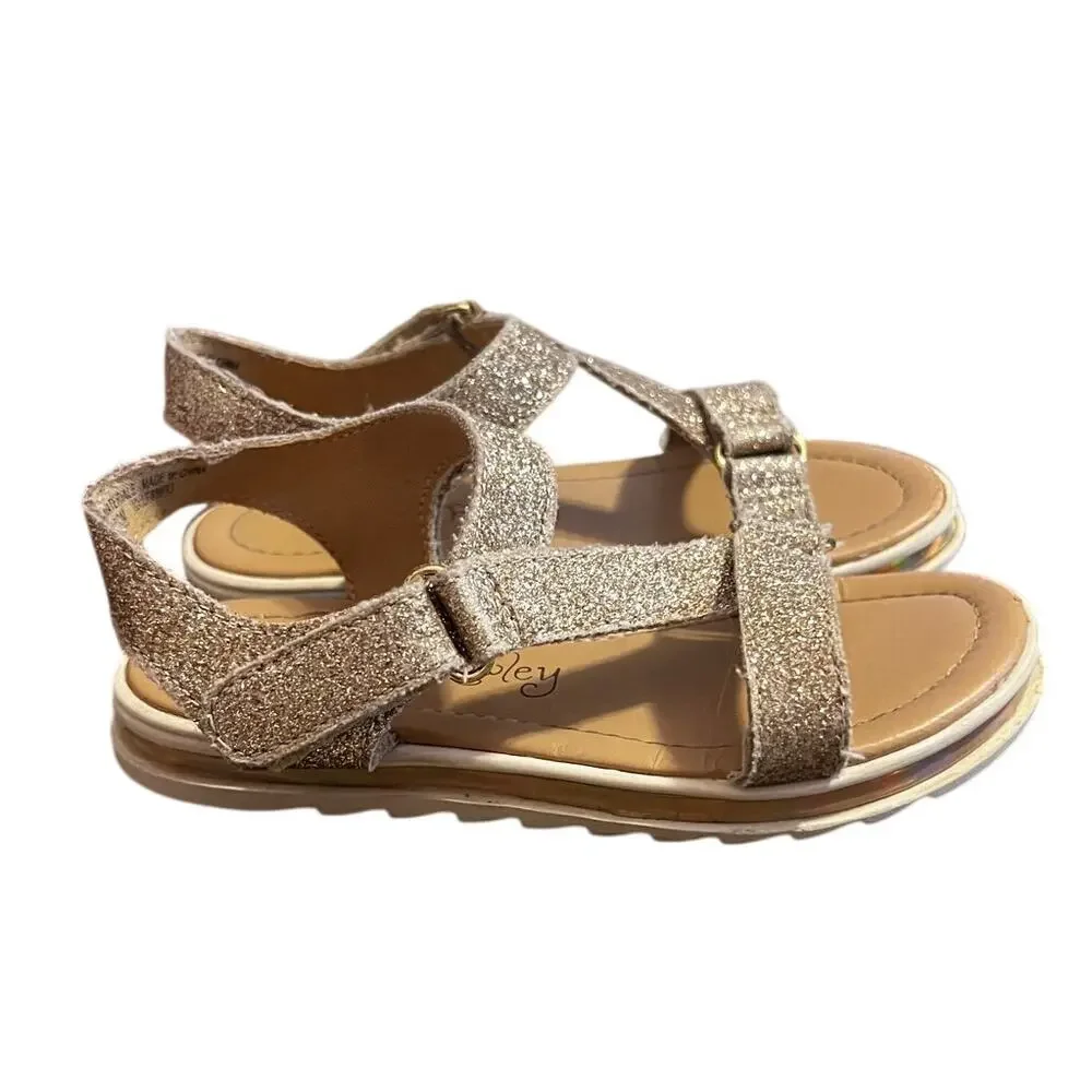 Cynthia Rowley Gold Glitter Sandals Size 10